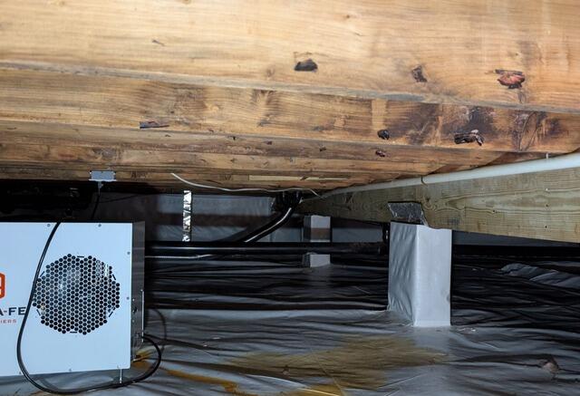 Crawl Space Water Intrusion In Manchester Township, NJ - Before Photo
