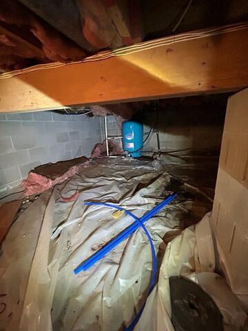 Crawl Space Encapsulation in Franklinville, NJ - Before Photo