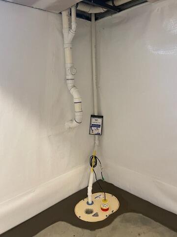 Sump Pump Installation in Freehold , NJ - After Photo
