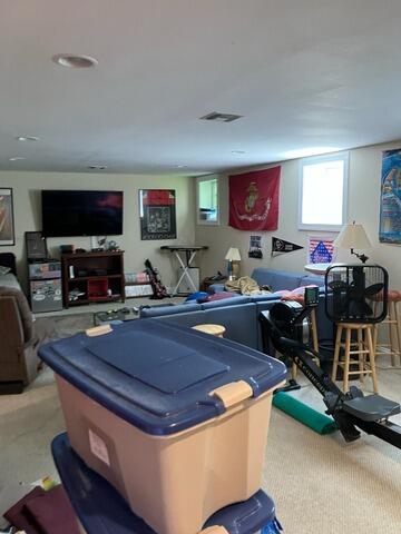 Targeting Moisture Intrusion In Fair Haven, NJ Basement - Before Photo