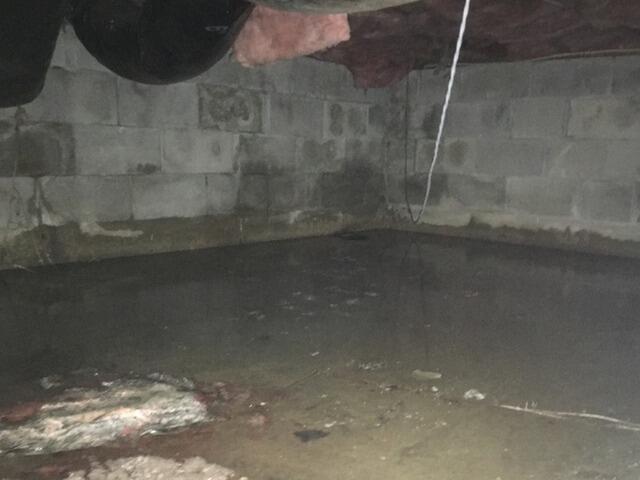 Crawl Space Waterproofing in Neptune, NJ - Before Photo