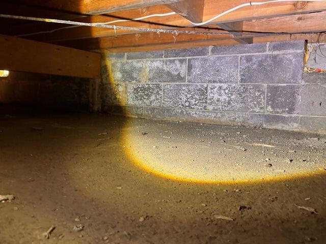 Crawl Space Repair in Spring Lake, NJ - Before Photo