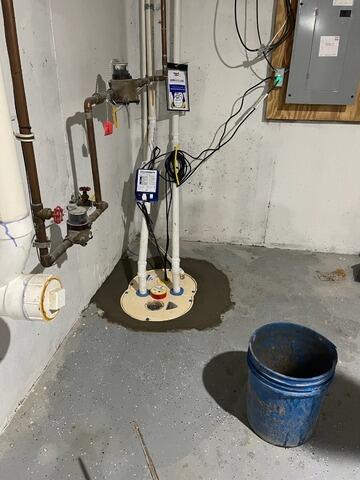 Sump Pump Installation in Princeton, NJ - After Photo