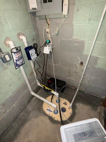 Implementing Drainage Support In Claymont, DE Basement - After Photo