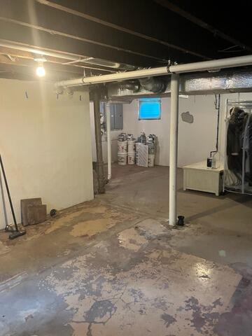 Basement Water Seepage Solution In Fair Lawn, NJ - Before Photo
