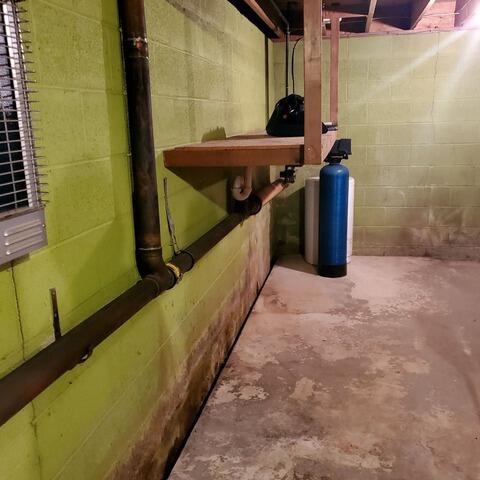 Basement Waterproofing in Souderton, PA - Before Photo