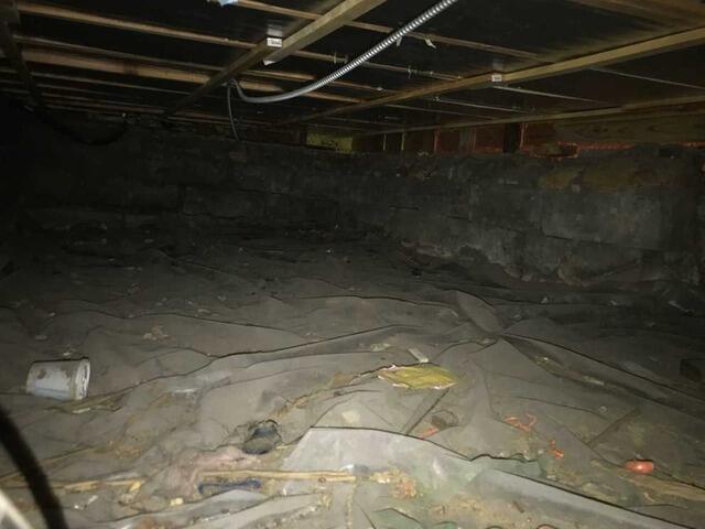 Crawl Space Moisture Prevention In Queens, NY - Before Photo