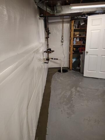 Basement Water Seepage Solution In Old Bridge, NJ - After Photo