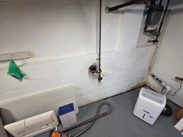 Basement Water Seepage Solution In Old Bridge, NJ - Before Photo