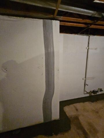 Basement Wall Crack Repair In Trenton, NJ - After Photo