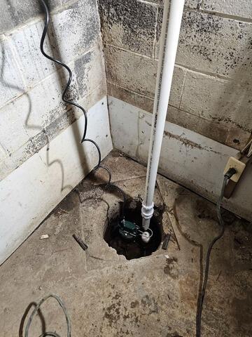 Sump Pump Replacement Solution In Succasunna, NJ - Before Photo