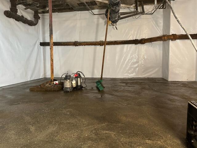 Basement Waterproofing System in Staten Island, NY - After Photo