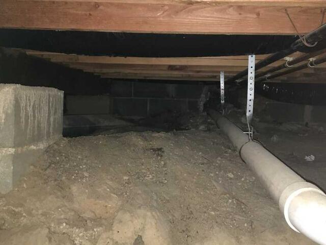 Crawl Space Repair in Belmar, NJ - Before Photo