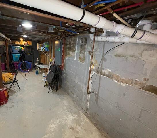 Basement Waterproofing Solution In Ocean, NJ - Before Photo