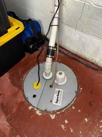 Annual Maintenance on Sump Pump in Moorestown, NJ - After Photo