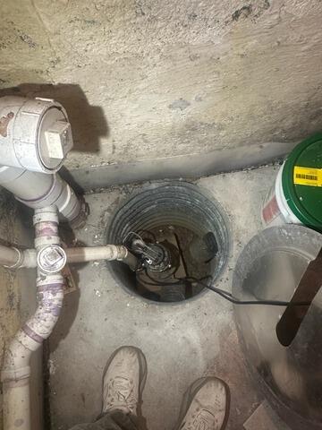 Sump Pump Replacement in Bloomfield, NJ - Before Photo
