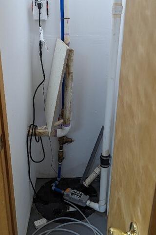 Sump Pump Installation in West Caldwell, NJ - Before Photo
