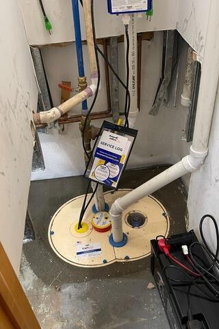 Sump Pump Installation in West Caldwell, NJ - After Photo