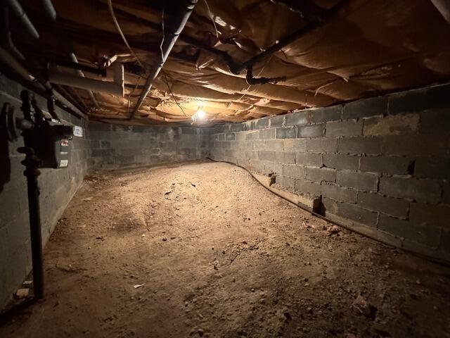 Crawl Space Vapor Barrier in Wayne, NJ - Before Photo