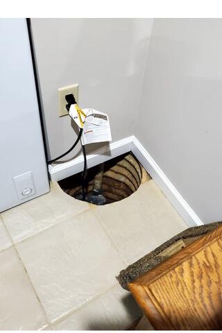 Sump Pump Installation in Howell, NJ - Before Photo