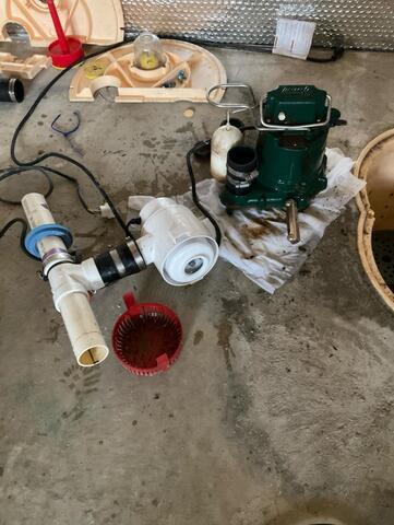 Annual Maintenance on SuperSump and Battery Back Up in Elkton, MD - Before Photo