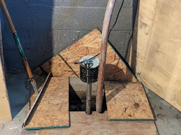 Sump Pump Installation in Manville, NJ - Before Photo