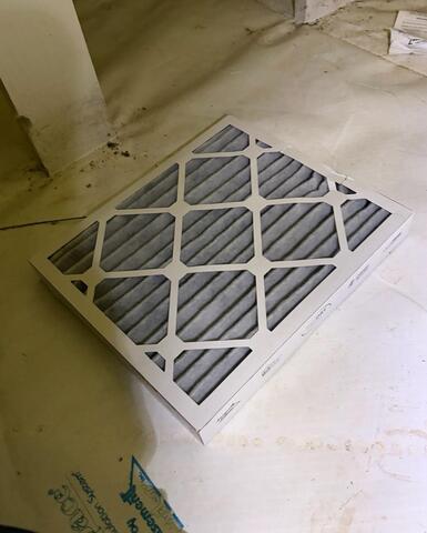 Annual Maintenance on Sedona Dehumidifier and Air Filtration System - Before Photo