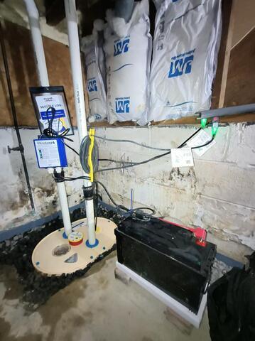 SuperSump Premier Sump Pump System Works to Keep Basement Dry in Middletown, NJ