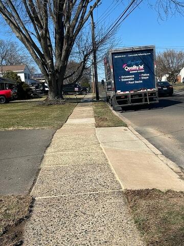 Lifting a Sunken Sidewalk in Warminster, PA - After Photo