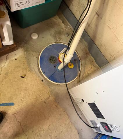 Enhanced Performance of SuperSump Sump Pump System Through Annual Maintenance - Before Photo