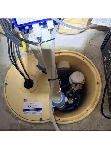 Triple Protection with TripleSafe Sump Pump System: Annual Maintenance in Randolph, NJ - Before Photo