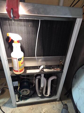 Annual Maintenance of SaniDry XP Dehumidifier in Budd Lake - Before Photo