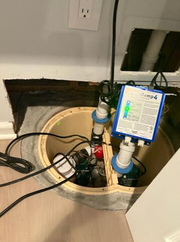 Annual Maintenance on the Reliable TripleSafe Sump Pump System - Before Photo