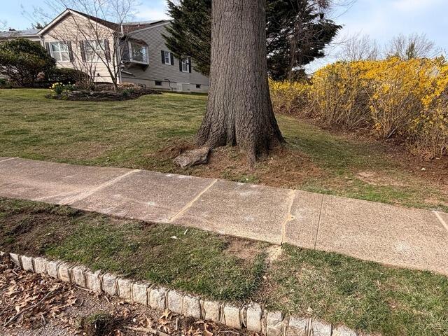 Fixing a Concrete Sidewalk in Marlboro, NJ - After Photo
