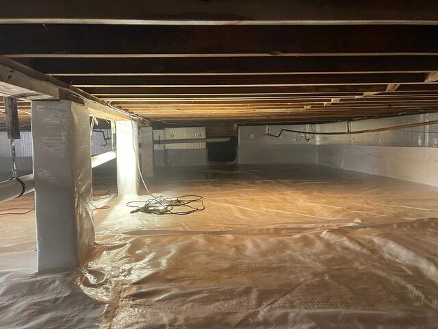Encapsulating a Damp Crawl Space in West Long Branch, NJ - After Photo