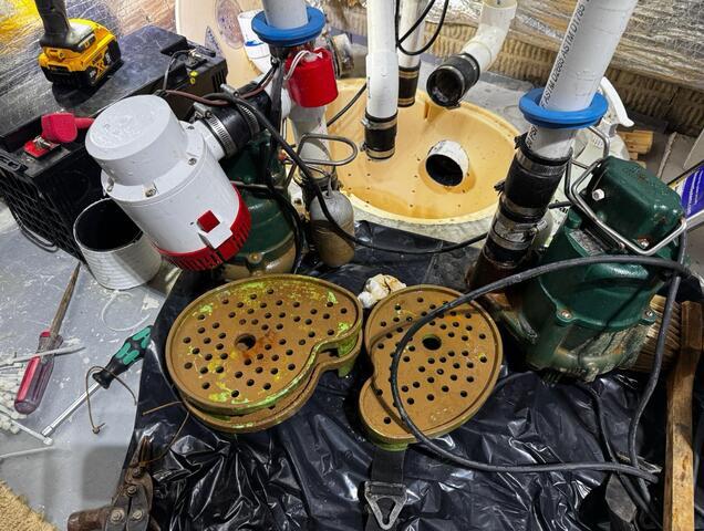 TripleSafe Sump Pump System Annual Maintenance and Cleaning in Port Deposit, MD - Before Photo