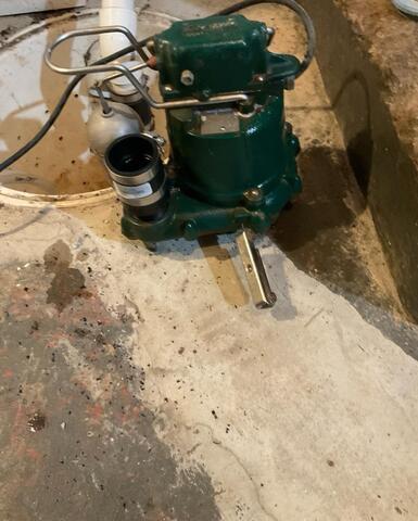SuperSump Sump Pump System Wet Basement Solution - After Photo