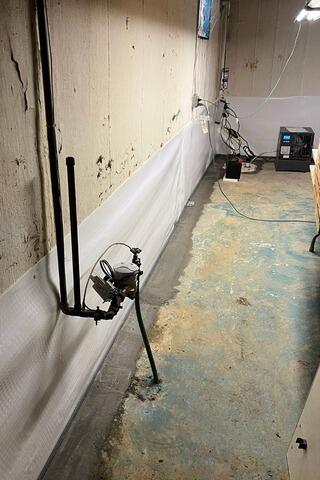 Waterproofing Solution for a Basement in New Castle, DE - After Photo