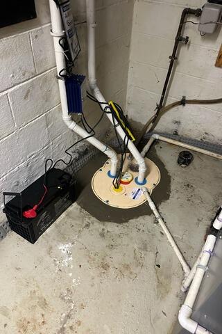 Sump Pump Installation in Bound Brook, NJ - After Photo
