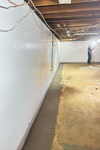 Waterproofing Solution For a Basement in Belford, NJ - After Photo