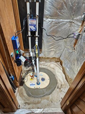Sump Pump Installation in Somerset, NJ - After Photo