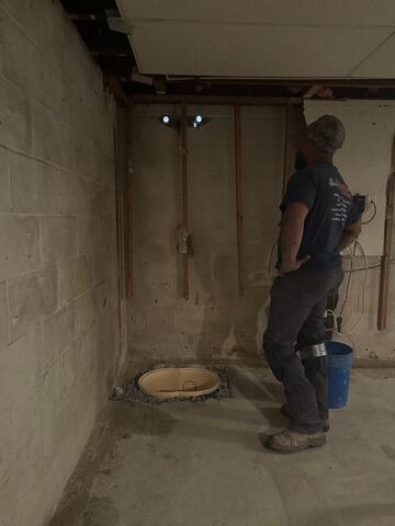 Basement Waterproofing Solution in West Chester, PA - Before Photo