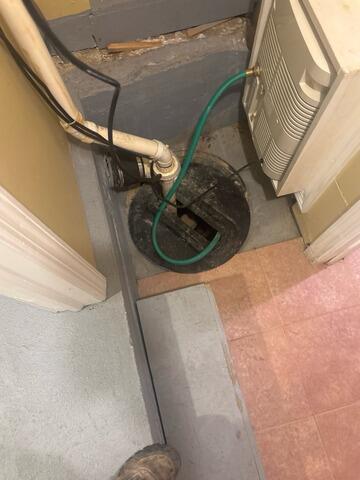Sump Pump Installation in Flushing, NY - Before Photo