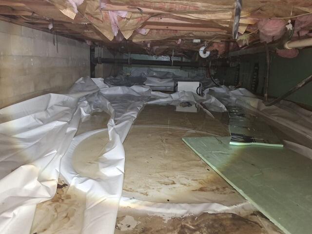 Encapsulating a Damp Crawl Space in Millington, MD - Before Photo