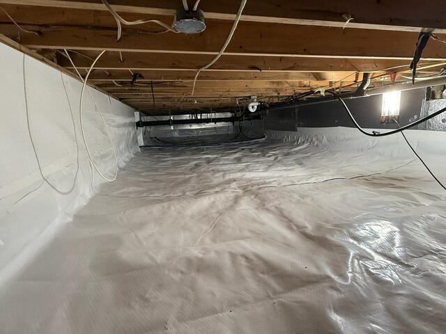 Encapsulating a Damp Crawl Space in Millington, MD - After Photo