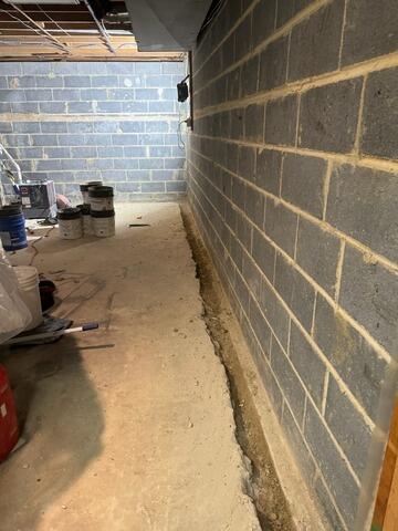 Basement Waterproofing Solution in Marlboro, NJ - Before Photo