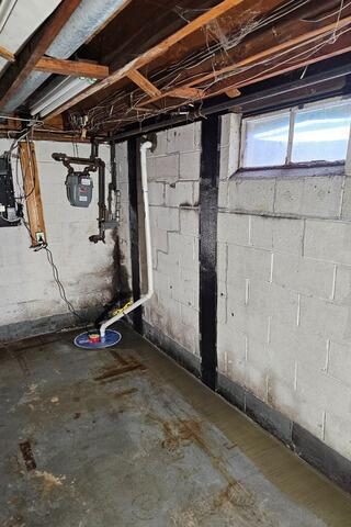 Basement Waterproofing and Wall Stabilization in Marlton, NJ - After Photo
