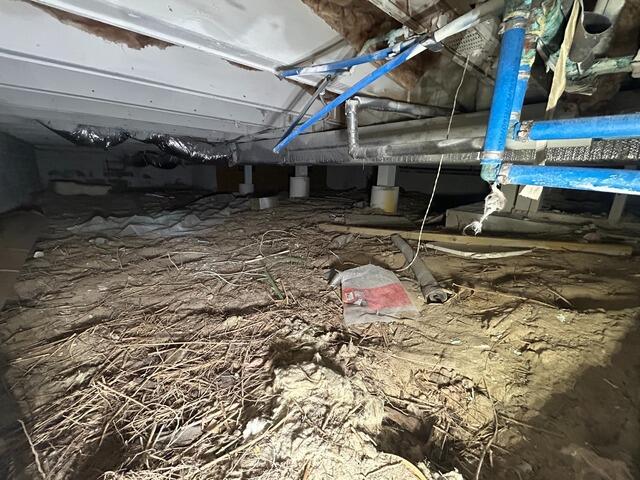 Crawl Space Vapor Barrier in Margate City, NJ - Before Photo