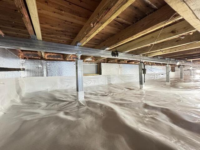 Addressing Crawl Space Sagging Floors and Dampness in Belmar, NJ - After Photo