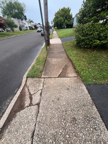 Concrete Lifting and Leveling in Hatboro, PA - Before Photo